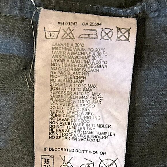 VINTAGE NAVY DIESEL WESTERN STYLE PRE-WASHED CORDUROY SHIRT - Picture 8 of 8